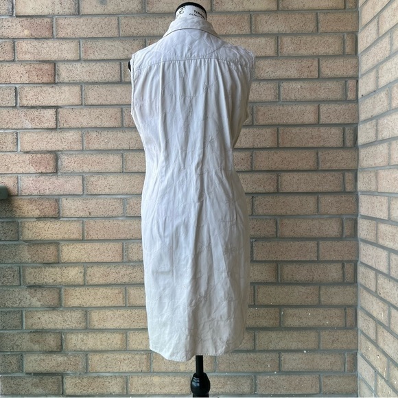 Vintage  Jessica Tan and cream embroidered vest mini dress - Picture 4 of 8